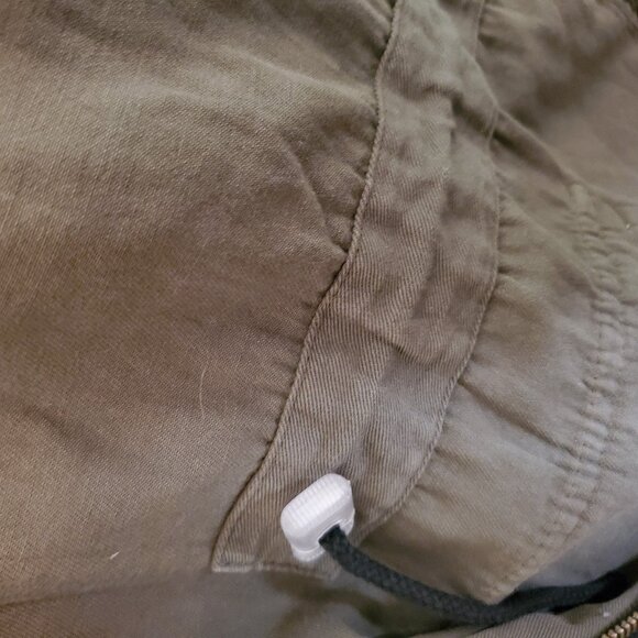 John Eshaya Cargo Utility Jacket Hooded Jacket Olive Green Sz M/L - Picture 4 of 7